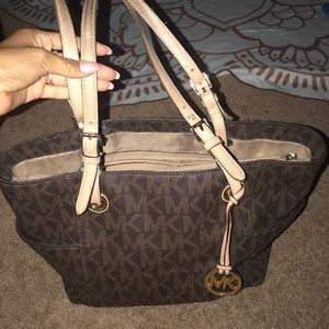 Dark brown MK shoulder bag